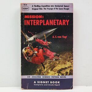Mission Interplanetary A.E. van Vogt Book Science Fiction Signet First 1952